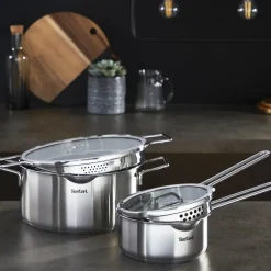Zestaw garnków z pokrywkami i patelni TEFAL Nordica - 13 elementów