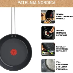 Zestaw garnków z pokrywkami i patelni TEFAL Nordica - 13 elementów
