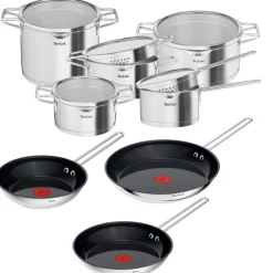 Zestaw garnków z pokrywkami i patelni TEFAL Nordica - 13 elementów