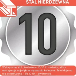 Zestaw garnków z pokrywkami i patelnie TEFAL COOK&CLIP Intuition - 12 elementów