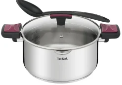 Zestaw garnków z pokrywkami i patelnie TEFAL COOK&CLIP Intuition - 12 elementów