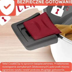 Zestaw garnków z pokrywkami i patelnie TEFAL COOK&CLIP Intuition - 12 elementów