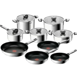 Zestaw garnków z pokrywkami i patelni TEFAL Emotion+ 14 elementów