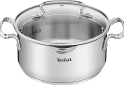Zestaw garnków z pokrywkami i patelnia TEFAL DUETTO+ - 10 elementów