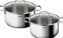 Zestaw garnków z pokrywkami TEFAL Infinite 20/24 cm