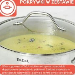 Zestaw garnków z pokrywkami TEFAL INTUITION - 10 elementów