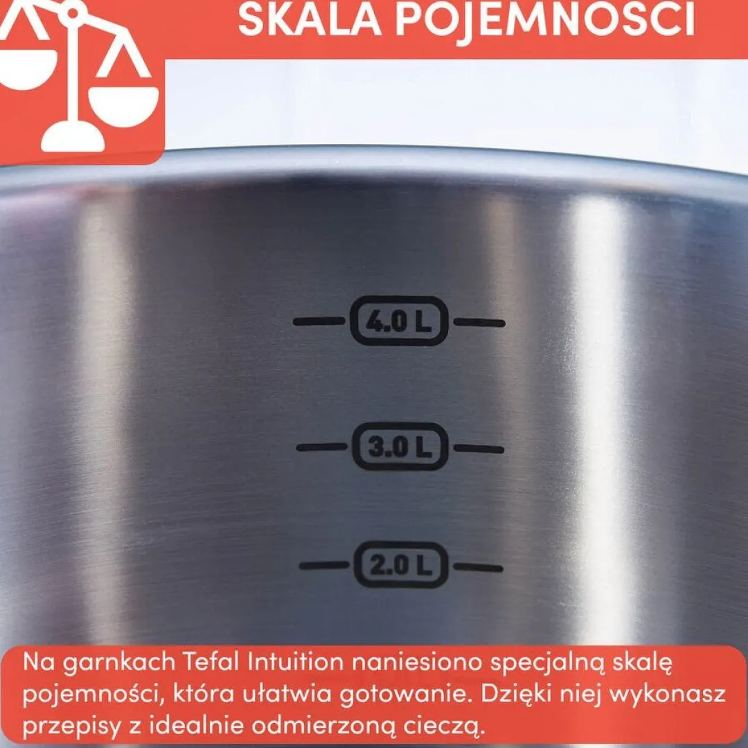 Zestaw garnków z pokrywkami TEFAL INTUITION - 10 elementów