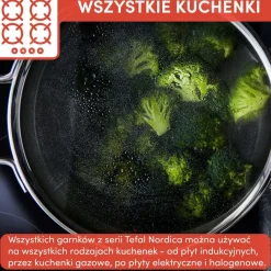 Zestaw garnków z pokrywkami TEFAL NORDICA - 10 elementów