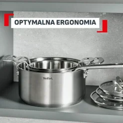 Zestaw garnków z pokrywką i patelnie TEFAL Extreme 12 elementów