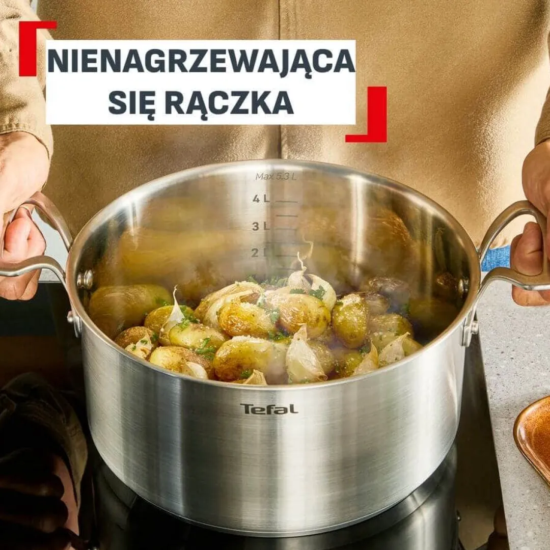 Zestaw garnków z pokrywką i patelnie TEFAL Extreme 12 elementów