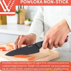 Zestaw noży i blok TEFAL Fresh Kitchen + Deska do krojenia TEFAL 35,5 x 25,5 x 0,9 cm