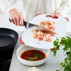 Zestaw noży i blok TEFAL Fresh Kitchen + Deska do krojenia TEFAL 35,5 x 25,5 x 0,9 cm