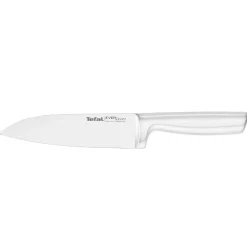 Zestaw 5 noży ze stali nierdzewnej oraz nożyczki TEFAL EverSharp Pro + blok z wbudowaną ostrzałką