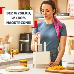 Zestaw 2 noży ze stali nierdzewnej oraz nożyczki TEFAL EverSharp Pro + blok z wbudowaną ostrzałką