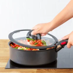 Zestaw patelni 24/28cm Tefal Ingenio Emotion + szklane pokrywki 24/28cm + zestaw akcesoriów kuchennych