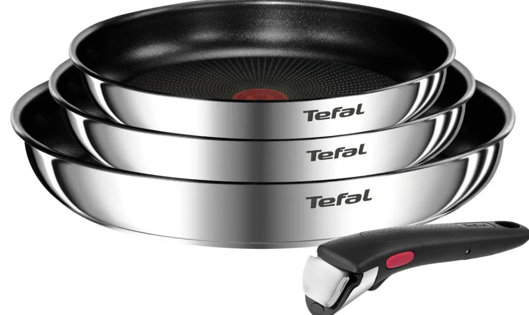 Zestaw patelni 22/24/28cm Tefal Ingenio Emotion + zestaw szklanych pokrywek