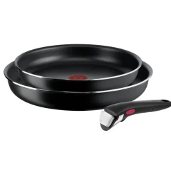 Zestaw patelni 24/28cm Tefal Ingenio Cook N Clean + szklane pokrywki 24/28cm