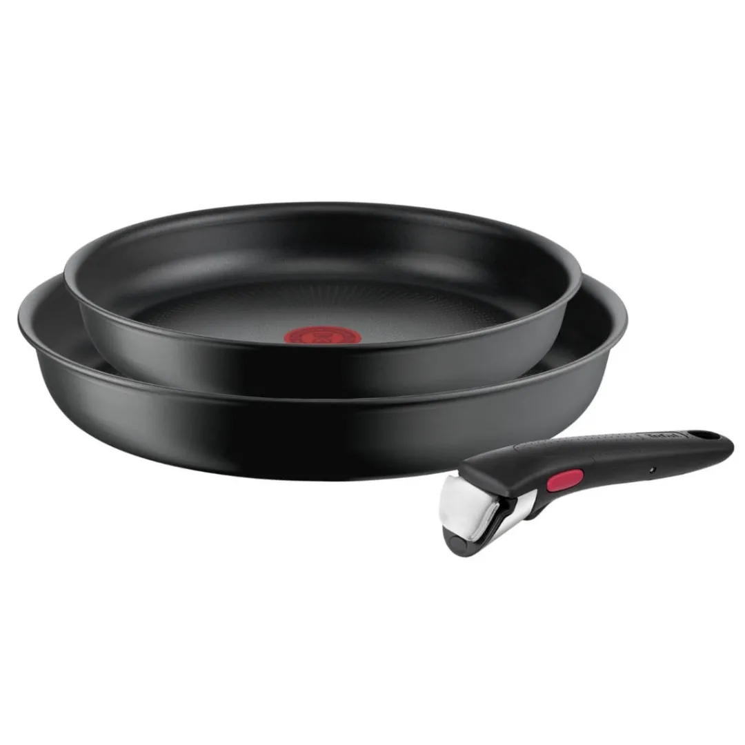 Zestaw patelni 24/28cm Tefal Ingenio Ultimate + szklane pokrywki 24/28cm