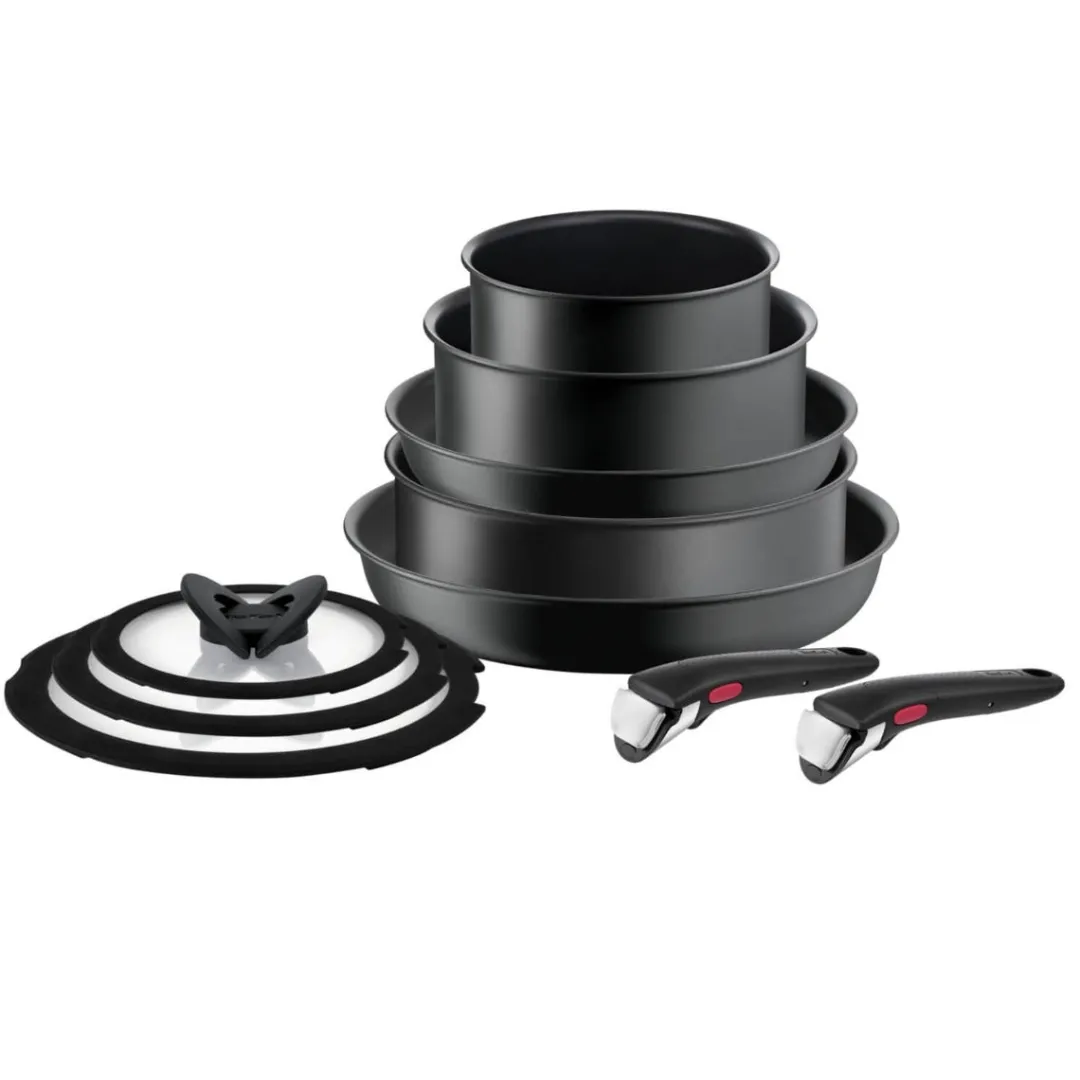 Zestaw patelni i garnków Tefal Ingenio Ultimate 10 elementów + Uniwersalna rączka Ingenio