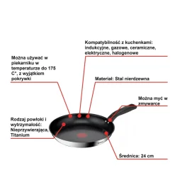 Zestaw patelni TEFAL Delicious 24/28 cm