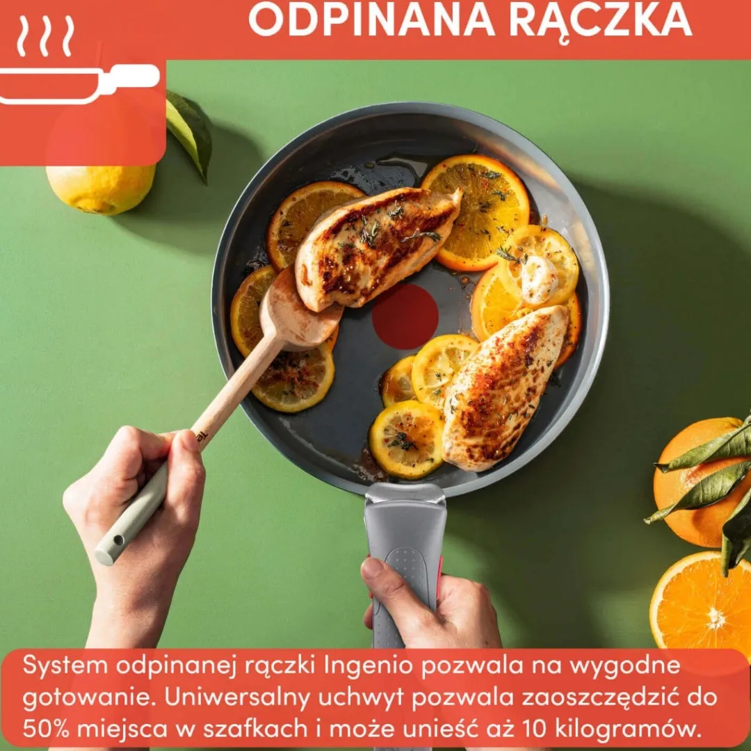 Zestaw patelni TEFAL INGENIO RENEW - 3 elementy