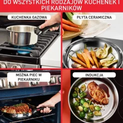 Zestaw patelni Tefal Ingenio Cook Eat - 3 elemeny
