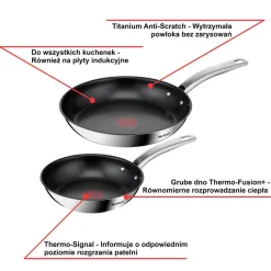 Zestaw patelni TEFAL INTUITION 20/26cm
