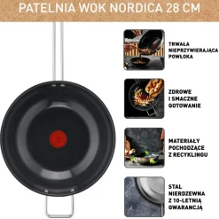 Zestaw patelni TEFAL Nordica 20/24/28/28 cm