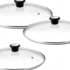 Zestaw szklanych pokrywek TEFAL 24/26/28 cm