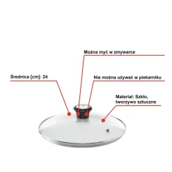 Zestaw szklanych pokrywek TEFAL 24/26/30 cm