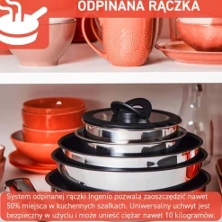 Zestaw Wok Tefal Ingenio Emotion 26cm + Rączka uniwersalna Ingenio