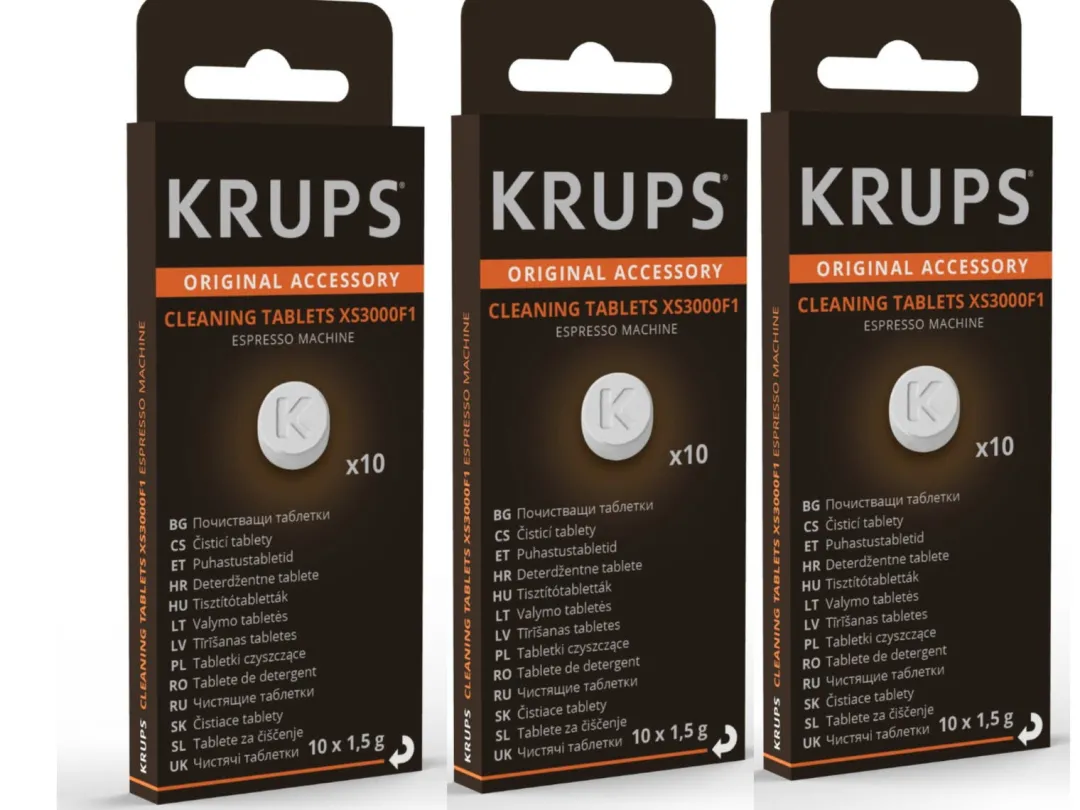 Zestaw 3x tabletki czyszczące KRUPS XS3000